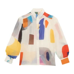 Blouse manches ballon Big Colors