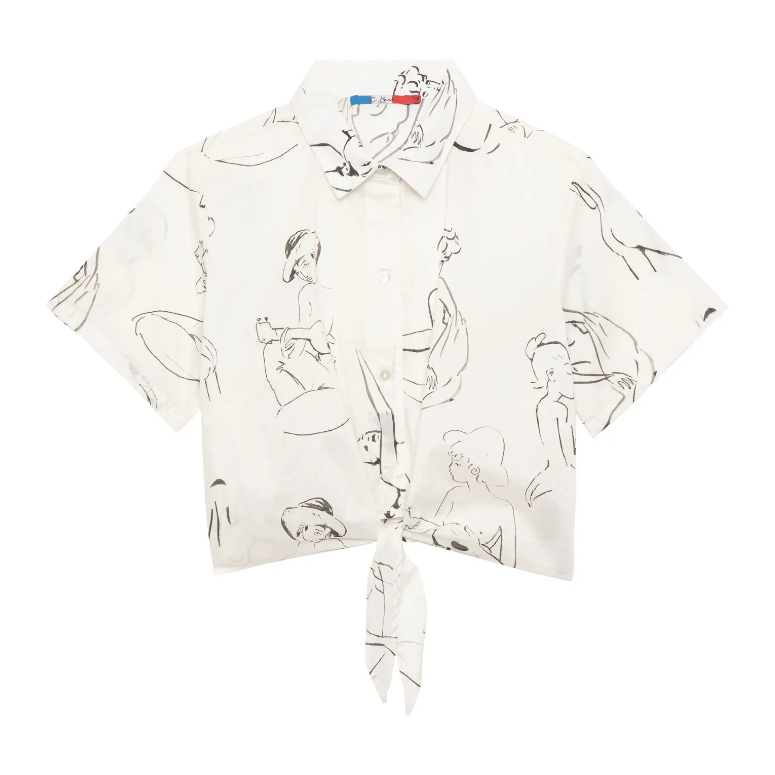 Chemise crop Esquisse