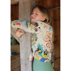 Chemise en coton soie Le Bain Fleuri