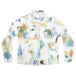 CHEMISE EN COTON SOIE Tangerine White