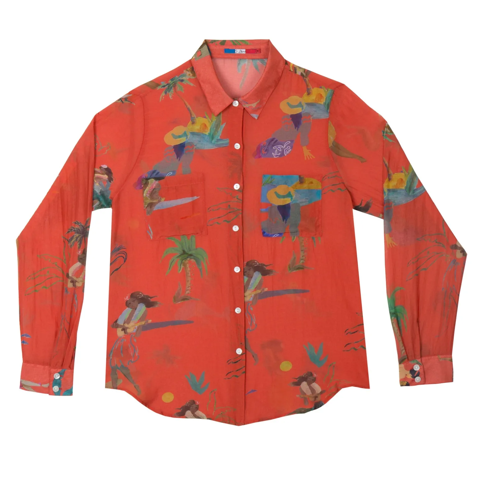 CHEMISE EN COTON SOIE Yukuleles Red