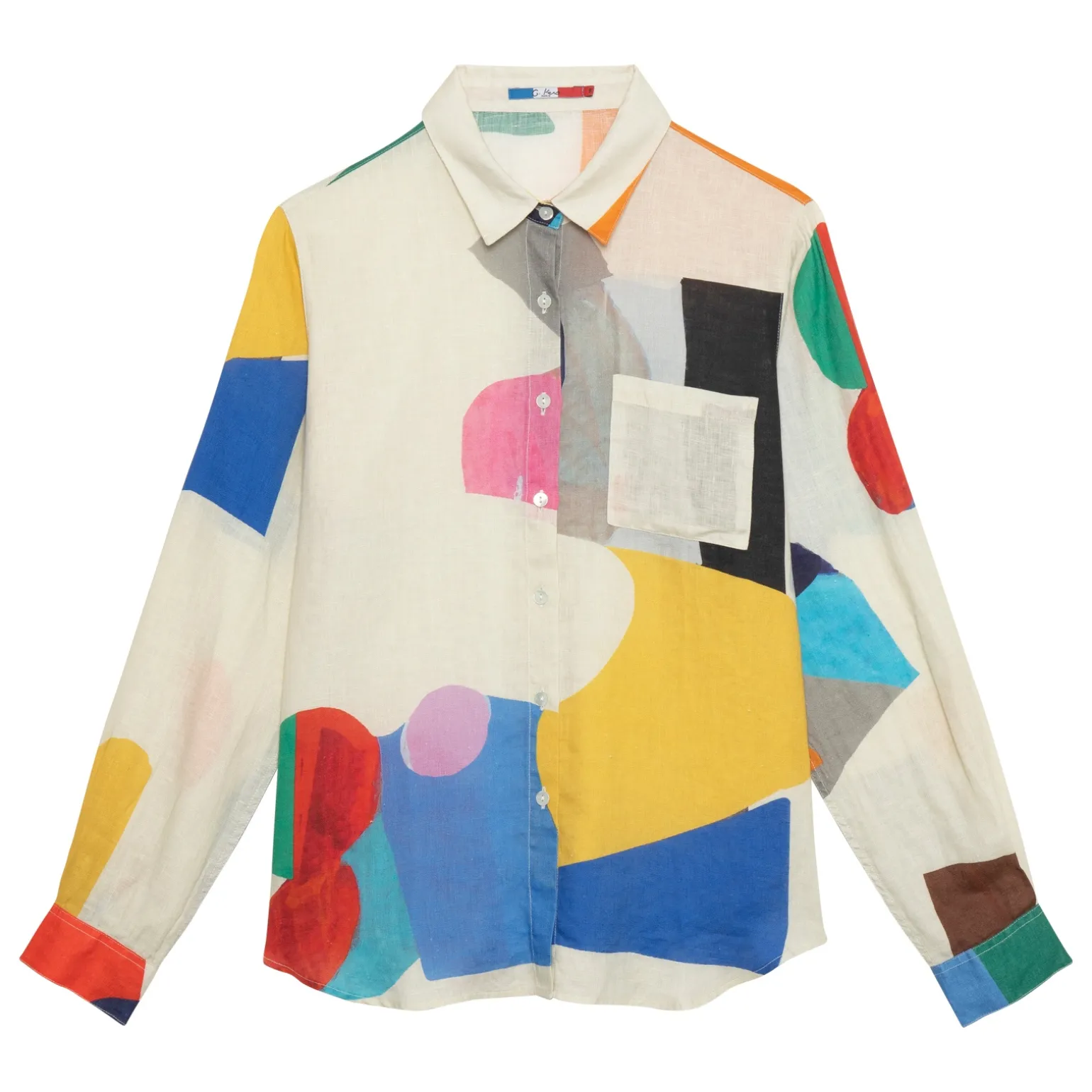 Chemise en lin Big colors