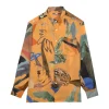 CHEMISE EN LIN DANCING WOOD ORANGE
