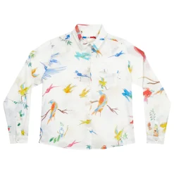 CHEMISE EN LIN Flying Birds