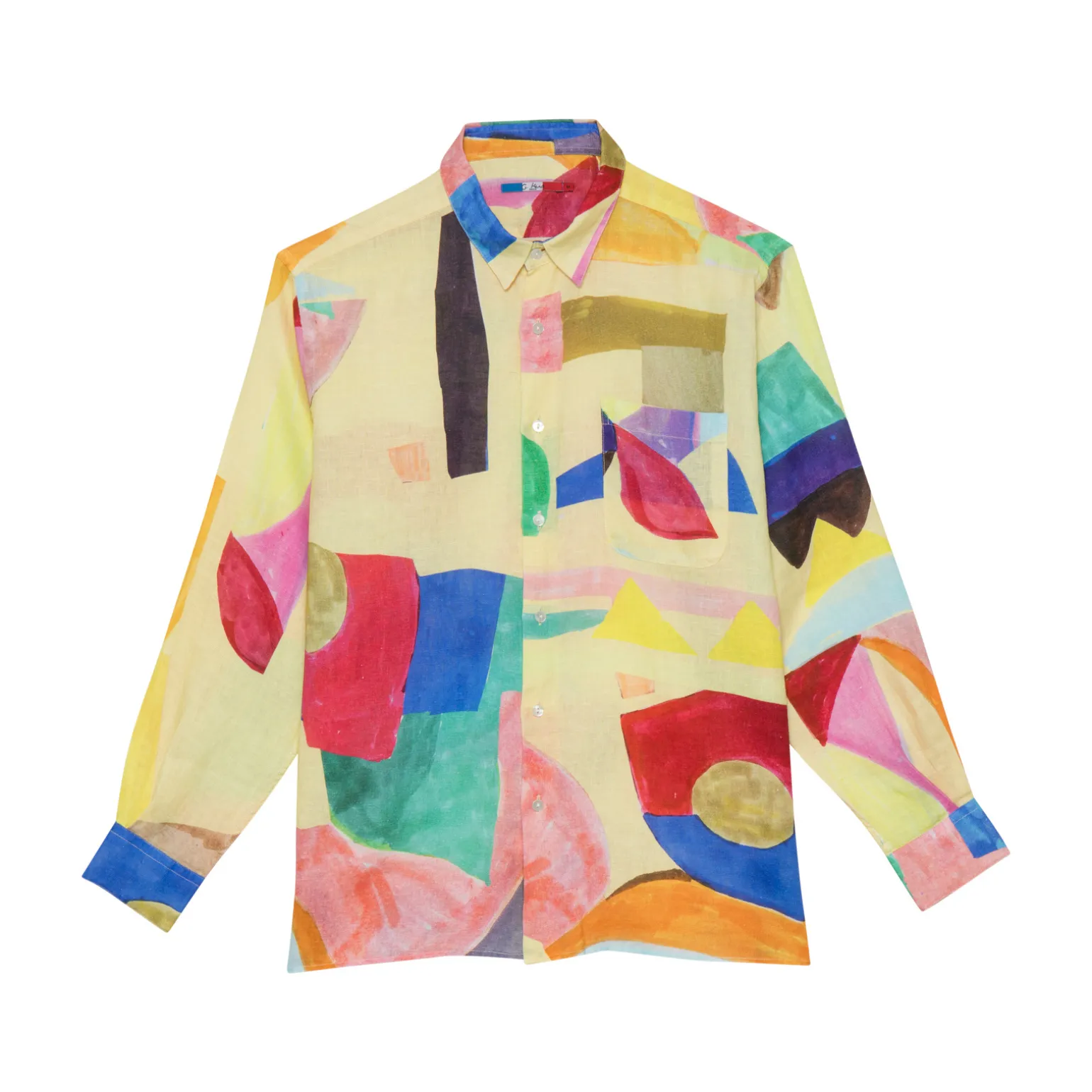 CHEMISE EN LIN GAUDI JAUNE