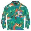 CHEMISE EN LIN GREEN MOON FLASH