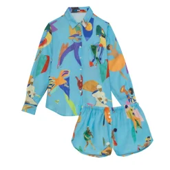 CHEMISE EN LIN MUSIC CUT SKY