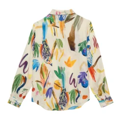 CHEMISE EN LIN PERRUCHES