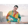 CHEMISE EN LIN YELLOW RED GREEN
