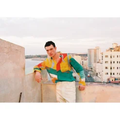 CHEMISE EN LIN YELLOW RED GREEN