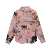 CHEMISE EN SOIE ANIMAL PINK PARTY