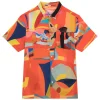 CHEMISE HAWAÏENNE ABSTRACT FUNK RED