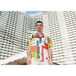 CHEMISE HAWAÏENNE ABSTRACT