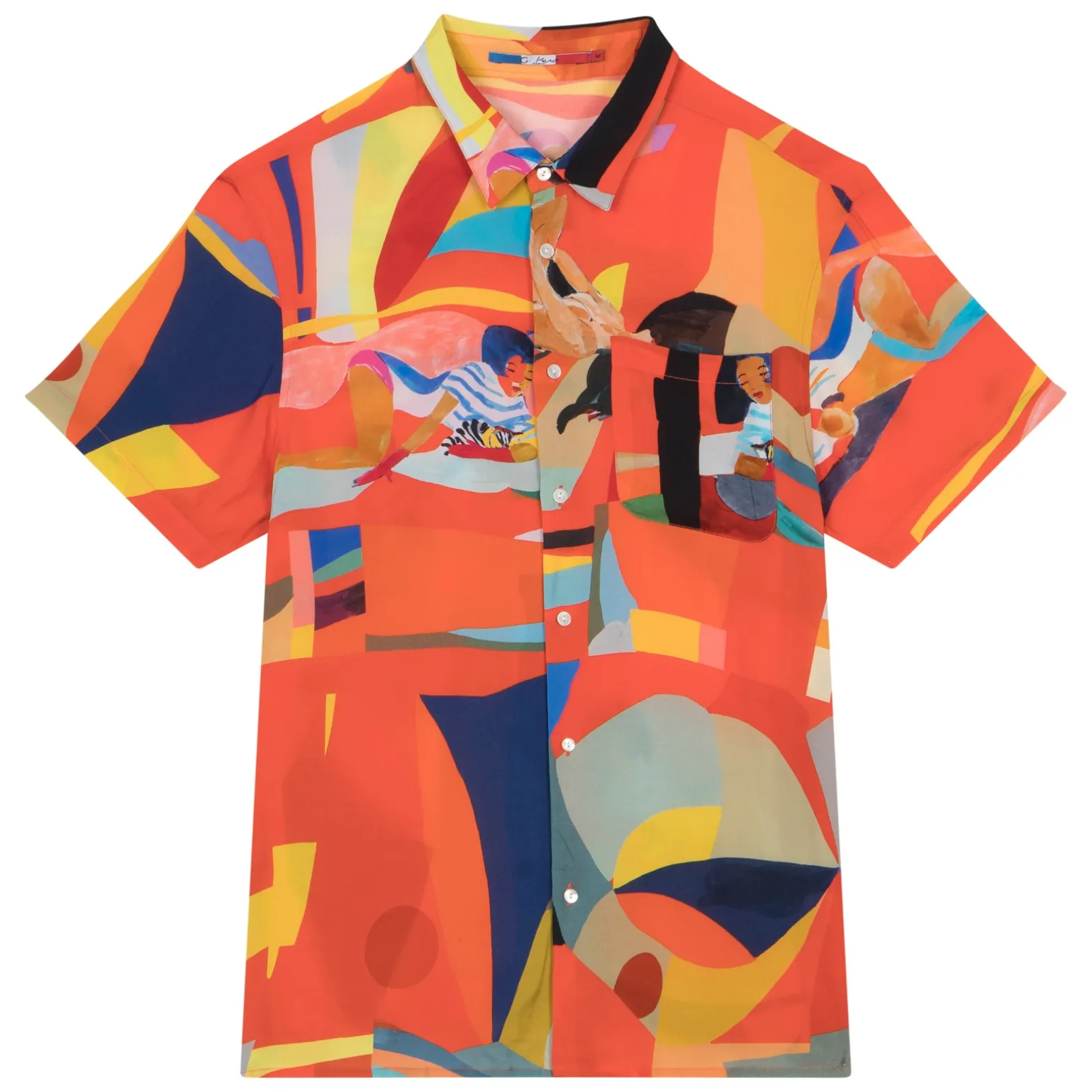CHEMISE HAWAÏENNE ABSTRACT FUNK RED