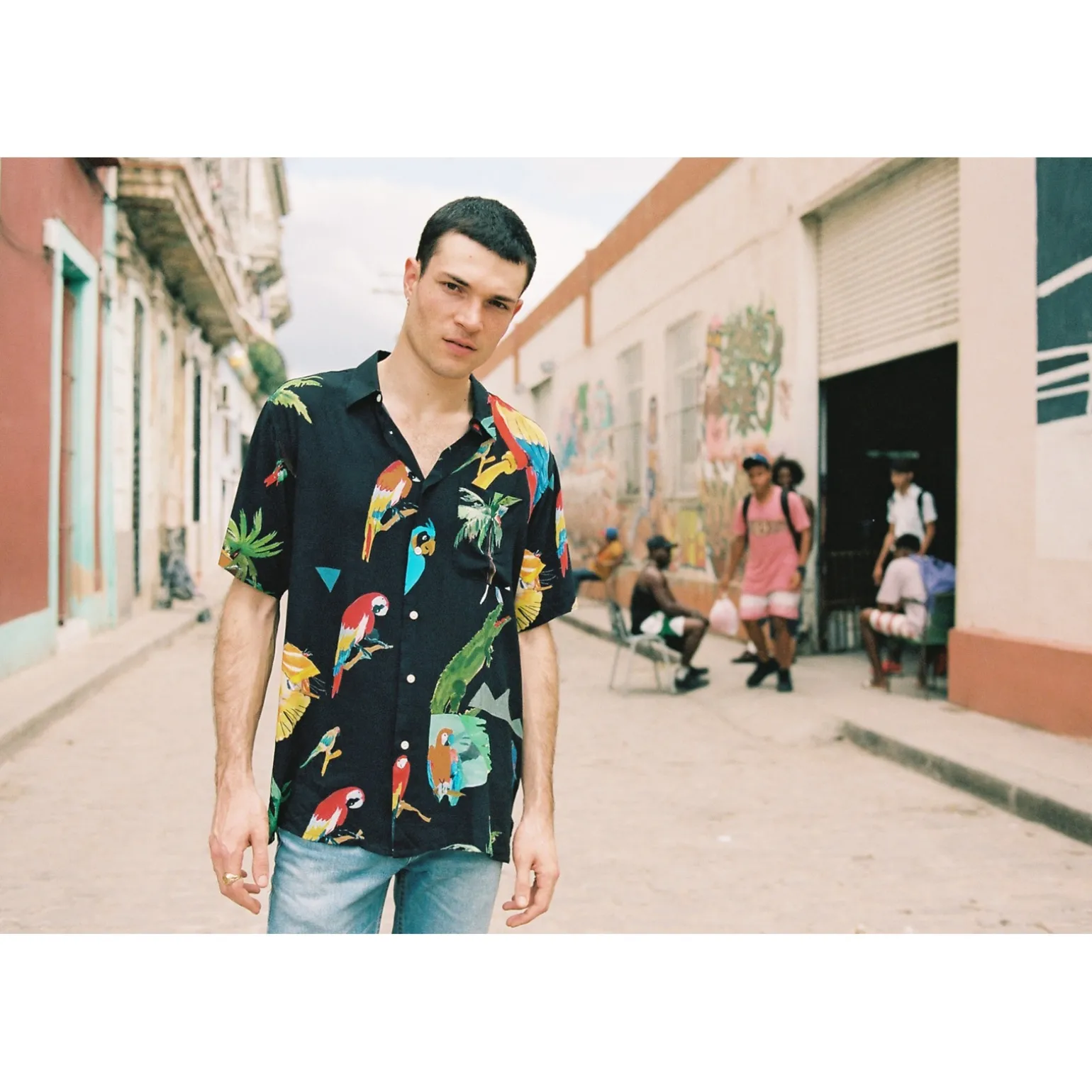 CHEMISE HAWAÏENNE BLACK JUNGLE