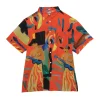 Chemise hawaïenne Guitar Girl Rouge