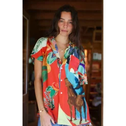 CHEMISE HAWAÏENNE ROJO