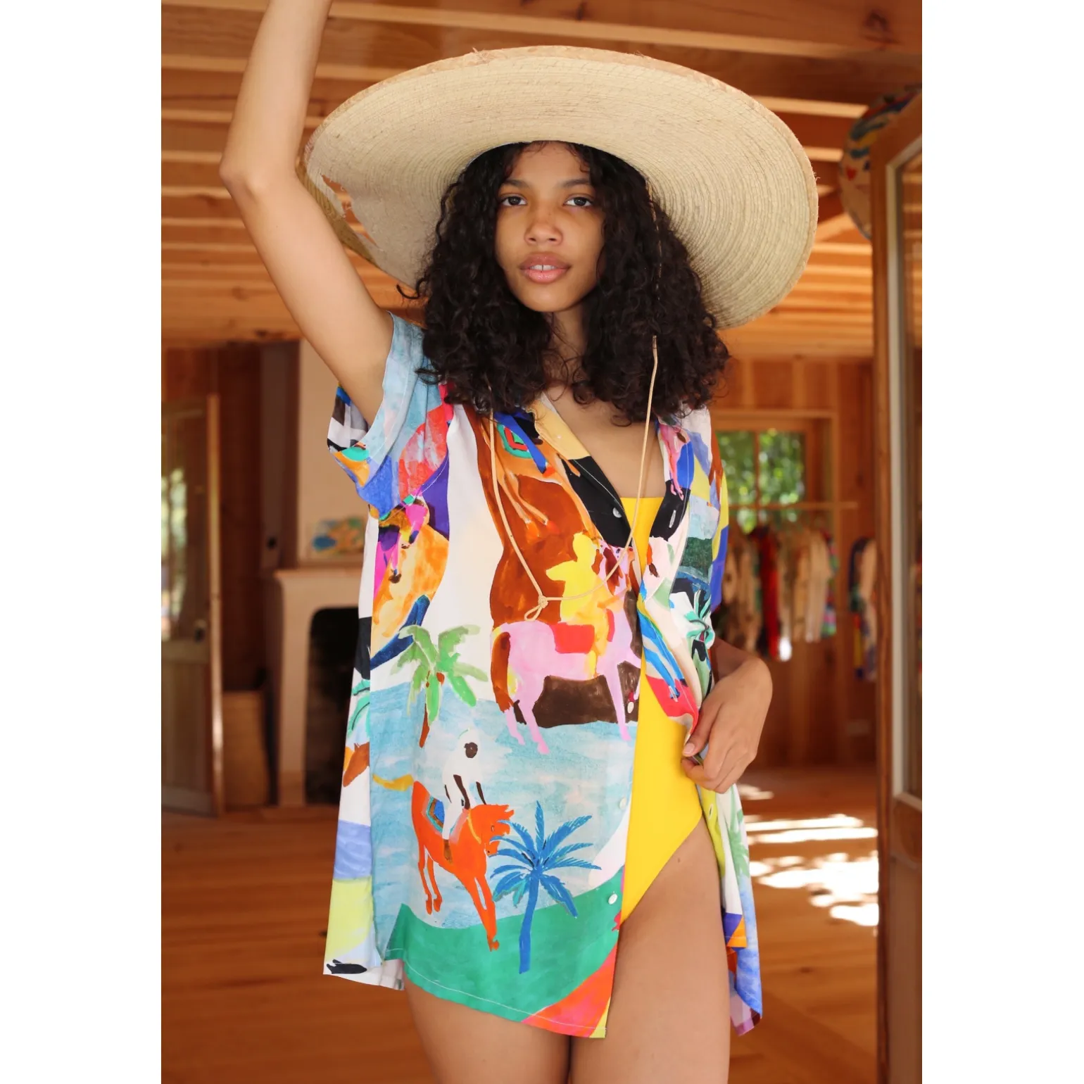 CHEMISE HAWAIENNE CAVALIERS