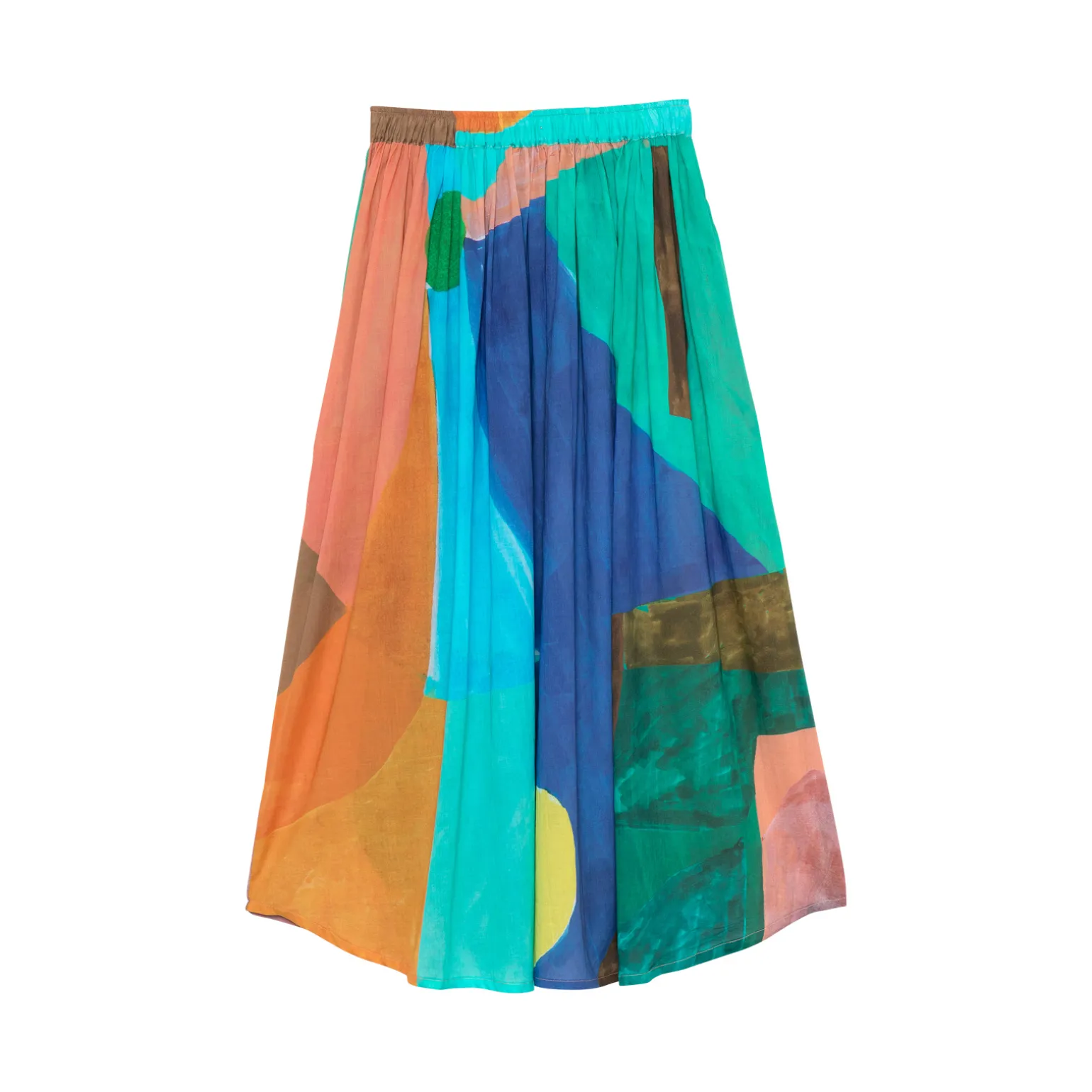 JUPE ROSE BLEU VERT