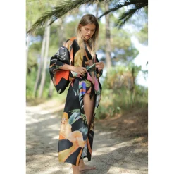 Kimono Dancing Wood Black