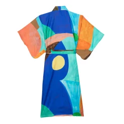 KIMONO ROSE BLEU VERT