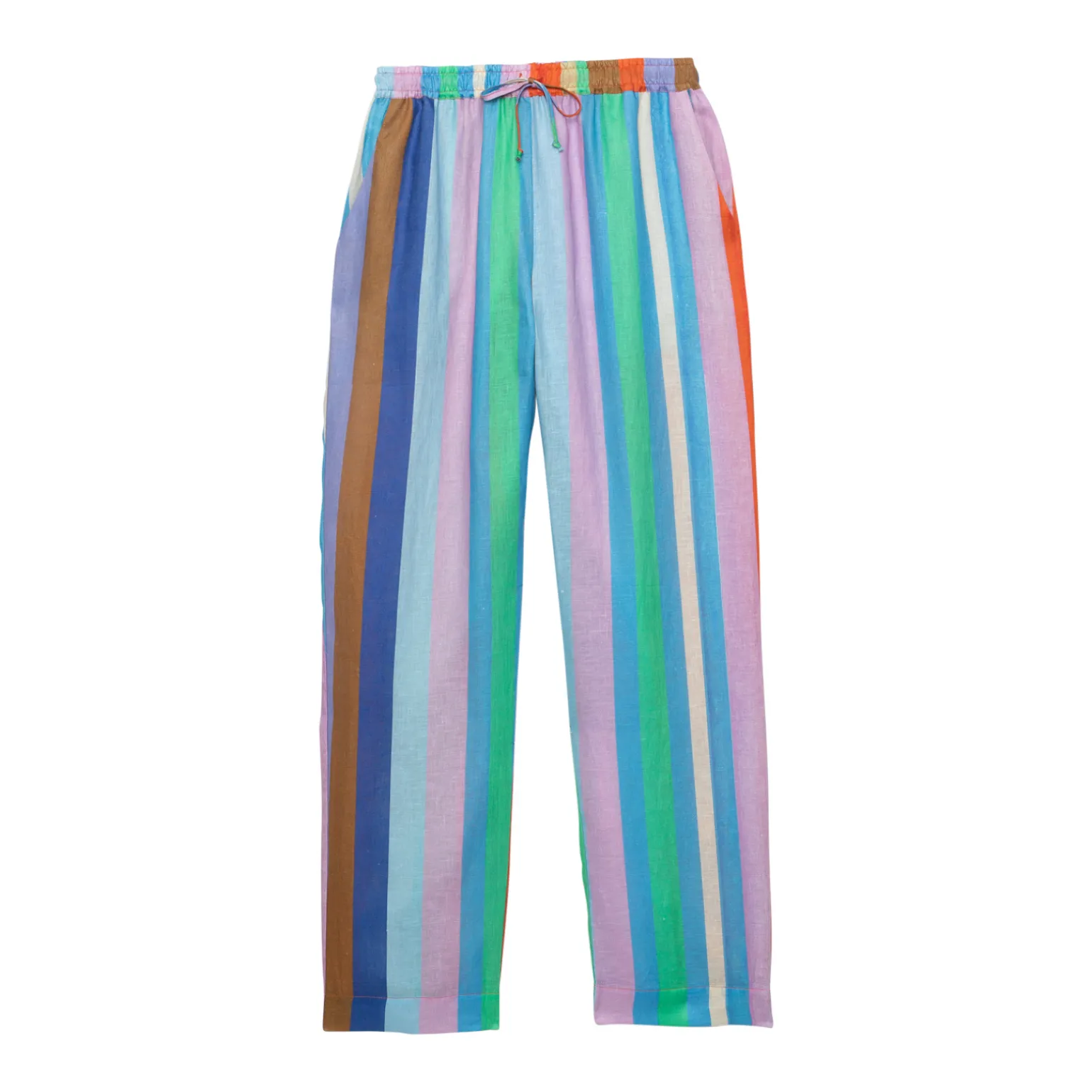 PANTALON EN LIN CANELLE