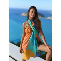 ROSE BLEU VERT PAREO