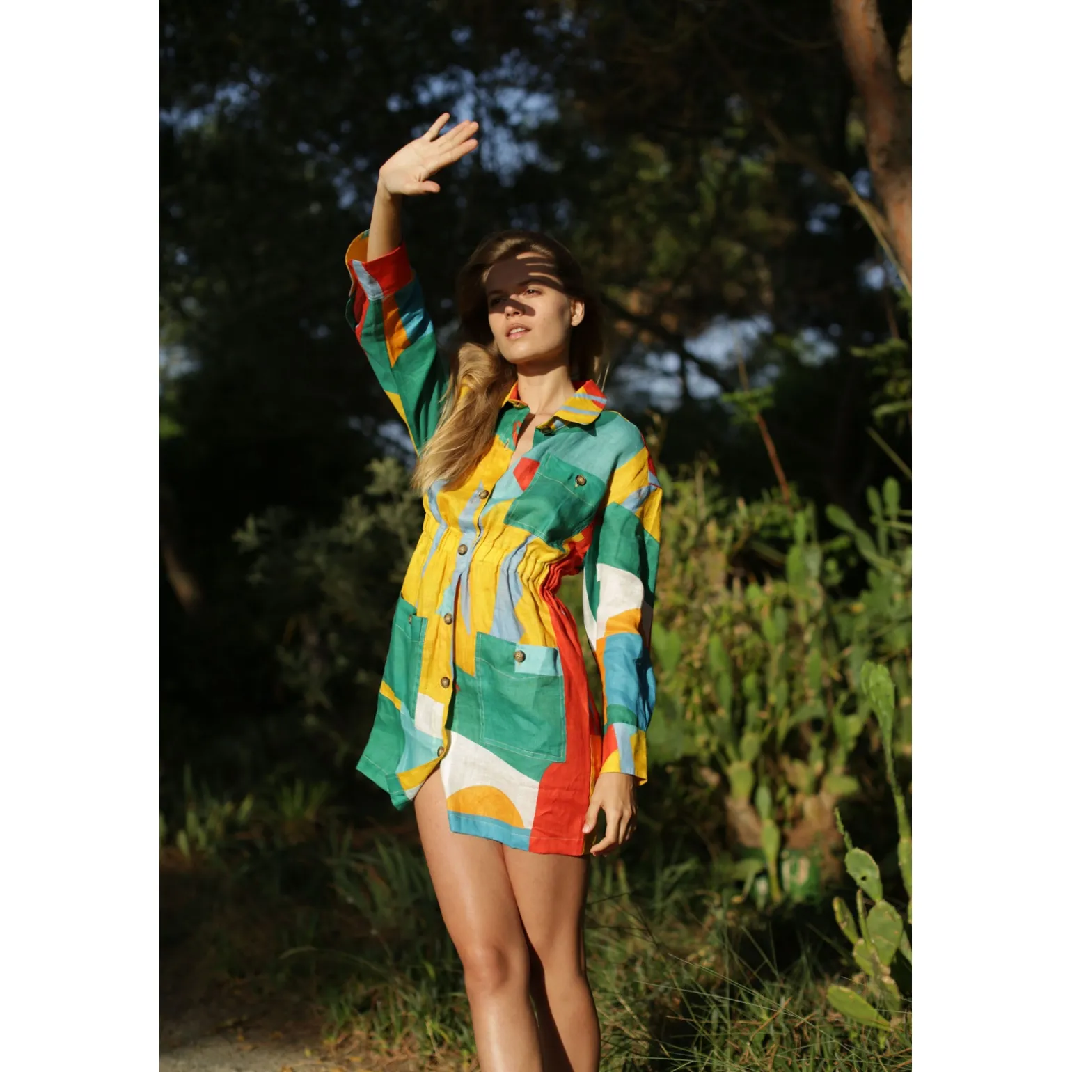Saharienne Yellow Red Green