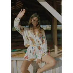 SHORT EN GAZE DE COTON MUSIC CUT