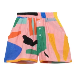 SHORT EN GAZE DE COTON YULI PINK
