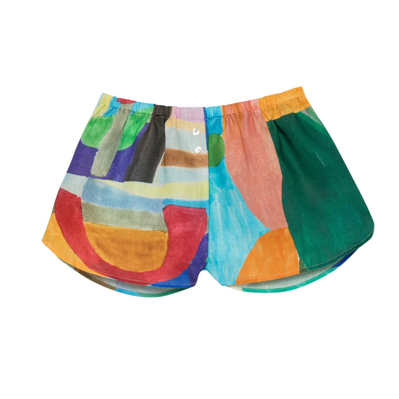 SHORT EN LIN METISSE