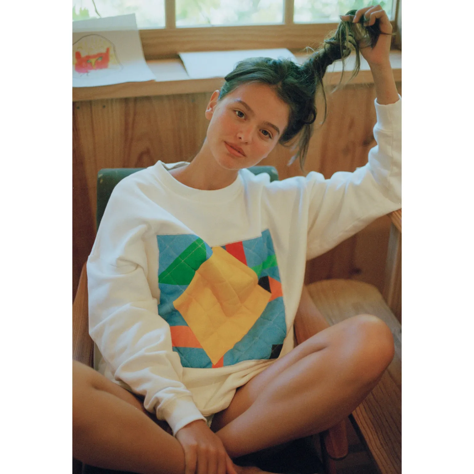 SWEAT-SHIRT OVERSIZE PATCHWORK