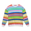 SWEAT-SHIRT OVERSIZE PINK STRIPES ONE