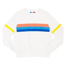 sweat-shirt Pink Blue Blue Stripes