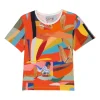 TEE SHIRT Abstract Funk Red