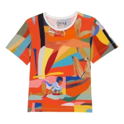 TEE SHIRT Abstract Funk Red