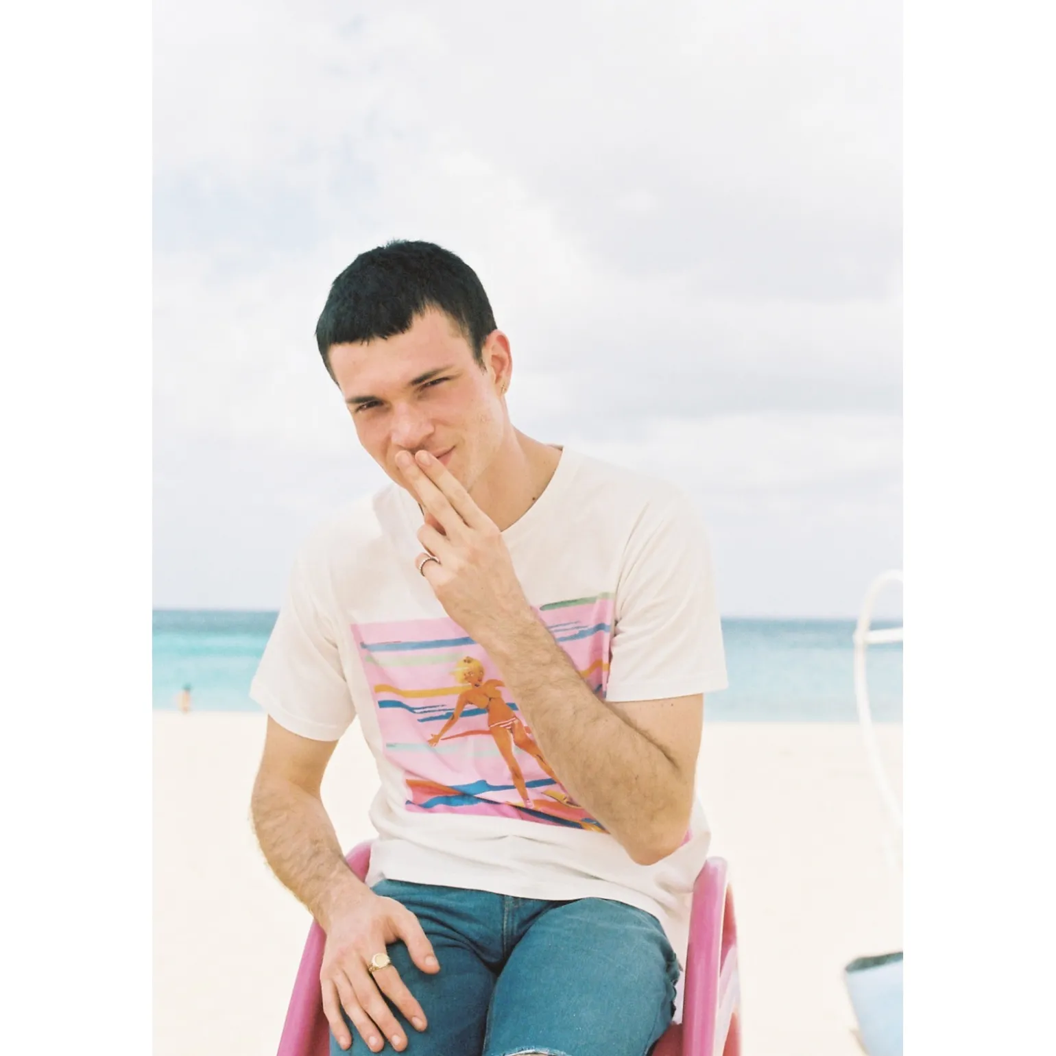 TEE SHIRT SKY NAUGHTY PINK