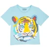 TEE SHIRT Tiger Face Blue